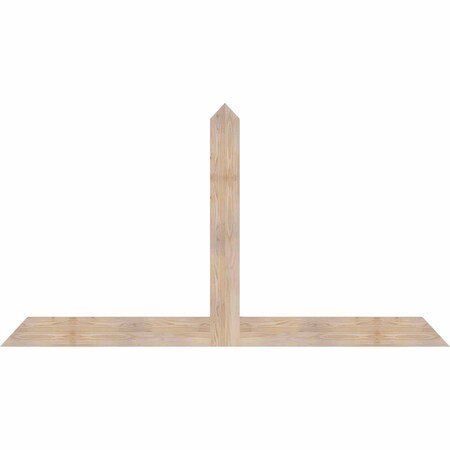 Ekena Millwork Portland Smooth Timber Gable Bracket, Douglas Fir, 84"W x 45"H x 1 1/2"D x 5 1/2"F, 13/12 Pitch GBW084X45X0206POR00SDF